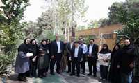 بازدید خیر نیکوکار از مجتمع خوابگاهی الزهرا و وعده‌ی تجهیزات جدید